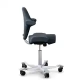 HAG Capisco 8106 Bürostuhl Stoff Cura blau, Gestell Silber