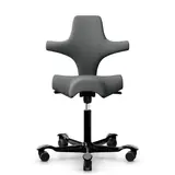 HAG Capisco 8106 Bürostuhl Stoff Cura grau, Gestell schwarz