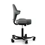 HAG Capisco 8106 Bürostuhl Stoff Cura grau, Gestell schwarz