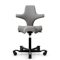 HAG Capisco 8106 Bürostuhl Stoff Cura hellgrau, Gestell schwarz - Produktbild 1