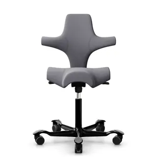 HAG Capisco 8106 Bürostuhl, Stoff Xtreme grau, Gestell schwarz - Produktbild 1