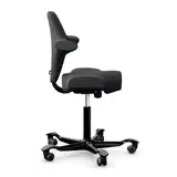 HAG Capisco 8106 ergonomischer Bürostuhl mit Sattelsitz Bezug Select anthrazit Gestell schwarz