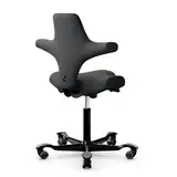 HAG Capisco 8106 ergonomischer Bürostuhl mit Sattelsitz Bezug Select anthrazit Gestell schwarz