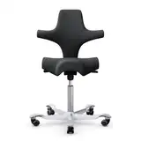 HAG Capisco 8106 ergonomischer Bürostuhl mit Sattelsitz Bezug Select anthrazit Gestell Silber