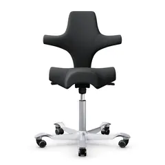 HAG Capisco 8106 ergonomischer Bürostuhl mit Sattelsitz Bezug Select anthrazit Gestell Silber