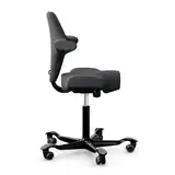 HAG Capisco 8106 ergonomischer Bürostuhl mit Sattelsitz Bezug Select dunkelgrau Gestell schwarz