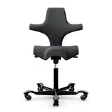 HAG Capisco 8106 ergonomischer Bürostuhl mit Sattelsitz Bezug Select dunkelgrau Gestell schwarz