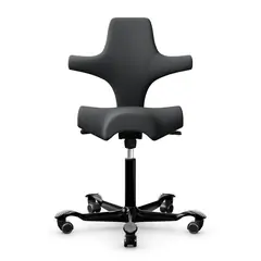 HAG Capisco 8106 ergonomischer Bürostuhl mit Sattelsitz Bezug Select dunkelgrau Gestell schwarz