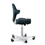HAG Capisco 8106 ergonomischer Bürostuhl mit Sattelsitz Bezug Select ozean blau Gestell silber