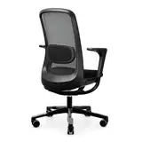 HAG SoFi Mesh ergonomischer Bürostuhl schwarz mit SlideBack Armlehnen