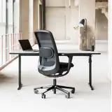 HAG SoFi Mesh ergonomischer Bürostuhl schwarz mit SlideBack Armlehnen