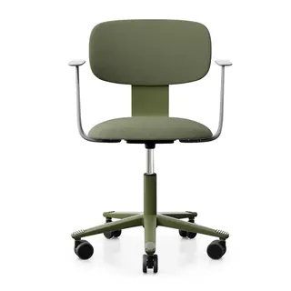 HAG Tion 2160 ergonomischer Bürostuhl mit Armlehnen, Bezug grün