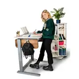 moll Champion Left Up Kinderschreibtisch | höhenverstellbarer Schreibtisch von 53cm – 82cm