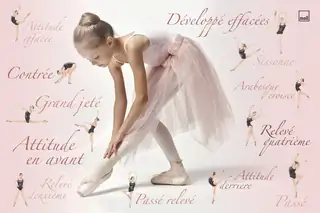 moll Schreibunterlage für Kinderschreibtische mit Motiv Ballerina