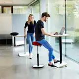 ONGO Sitz-Steh-Hocker FREE TRAINGLE Leder