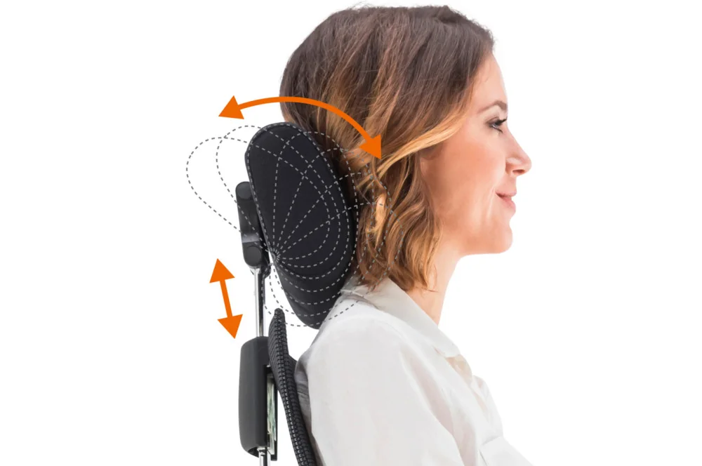 Individuell einstellbare 3D-Nackenstütze am BIOSWING 660