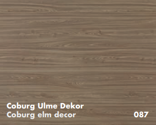 Melamin Dekor Coburg-Ulme 087