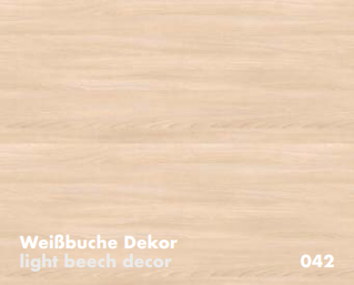 Leuwico GO2basic Melamin-Dekor Weissbuche 042