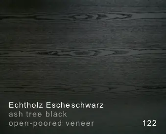Echtholz Furnier Esche schwarz offenporig 122