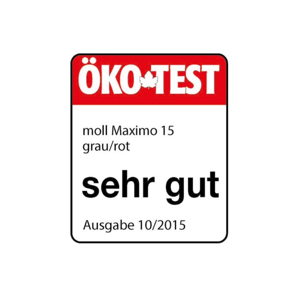 moll Maximo Ökotest-Siegel und AGR-Zertifikat