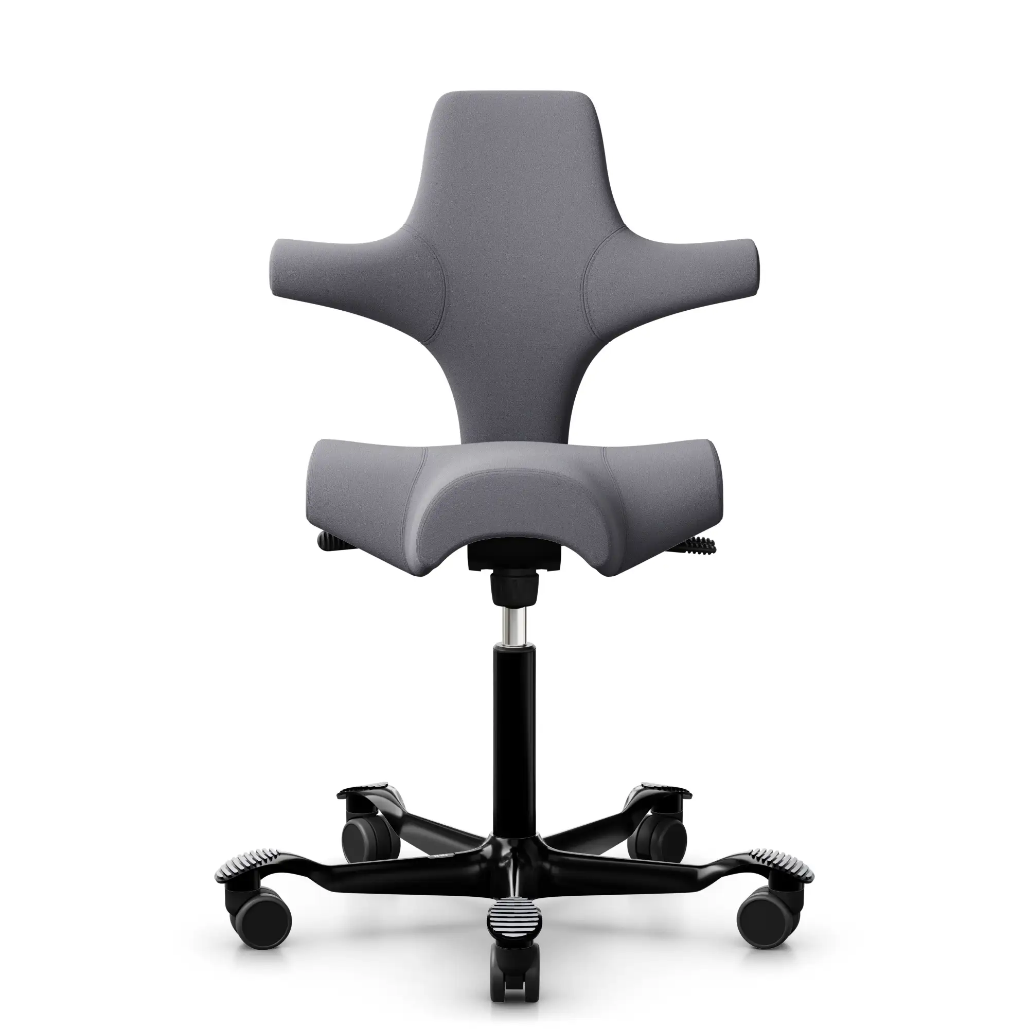 HAG Capisco 8106 Bürostuhl, Stoff Xtreme grau, Gestell schwarz - Produktbild 1