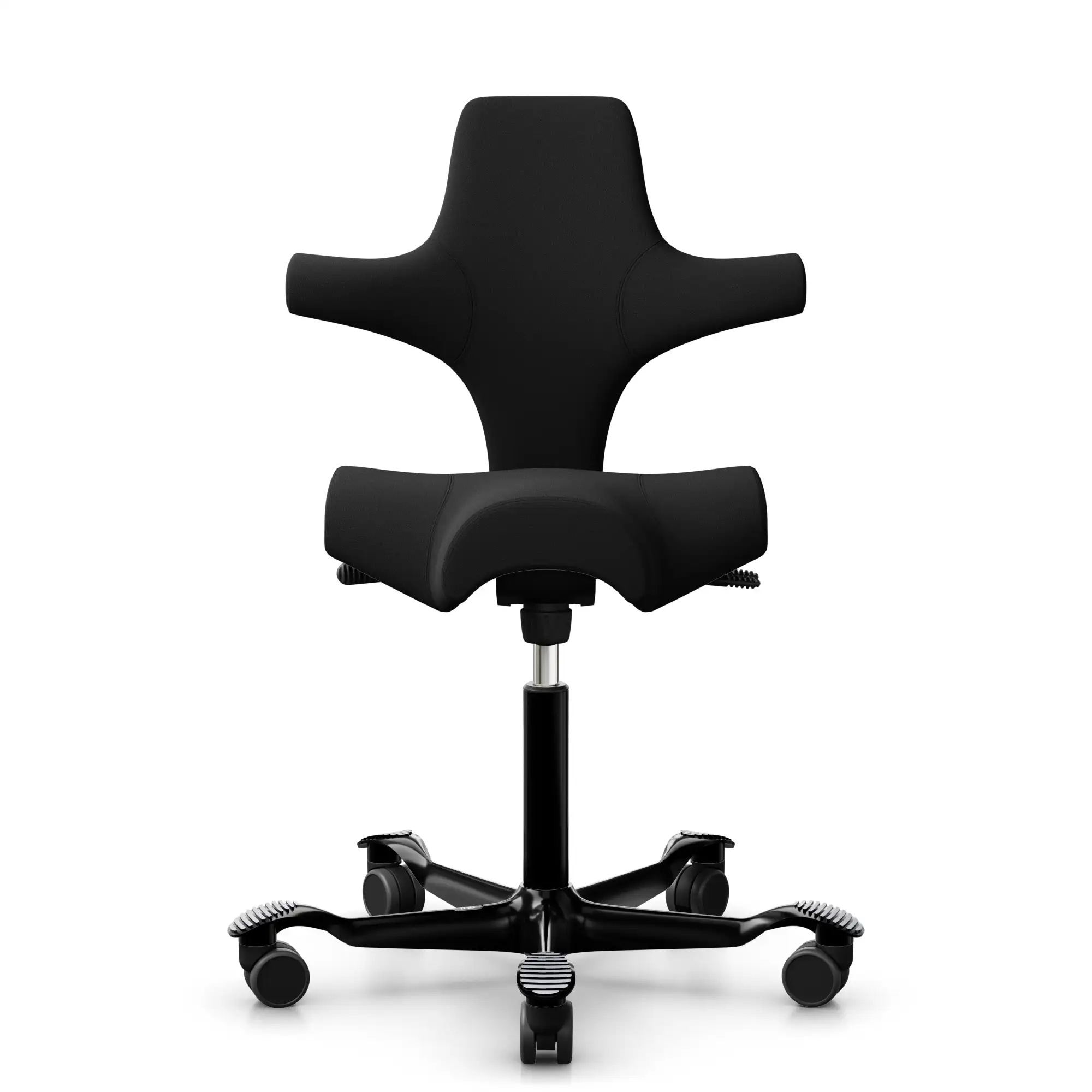 HAG Capisco 8106 Bürostuhl, Stoff Xtreme schwarz, Gestell schwarz - Produktbild 1