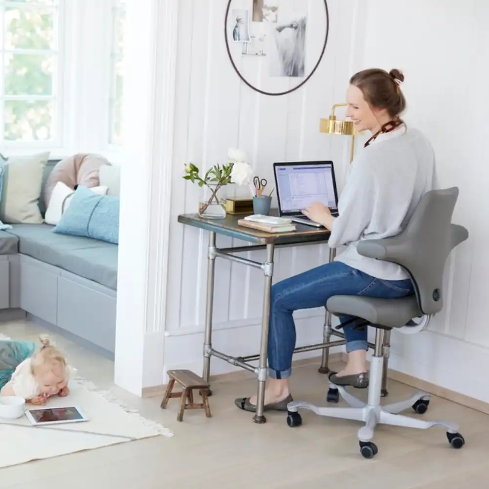HAG Capisco 8106 ergonomischer Bürostuhl mit Sattelsitz Bezug Capture grün - Produktbild 5