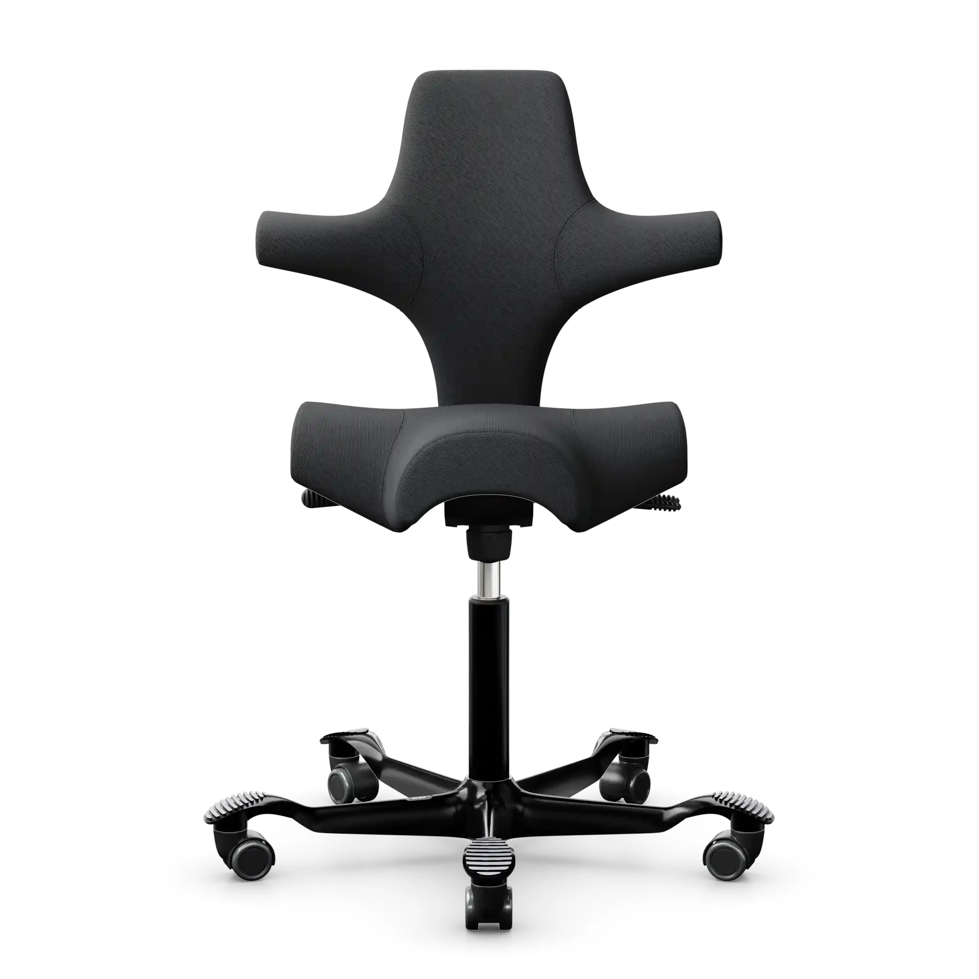 HAG Capisco 8106 ergonomischer Bürostuhl mit Sattelsitz Bezug Select anthrazit Gestell schwarz - Produktbild 1
