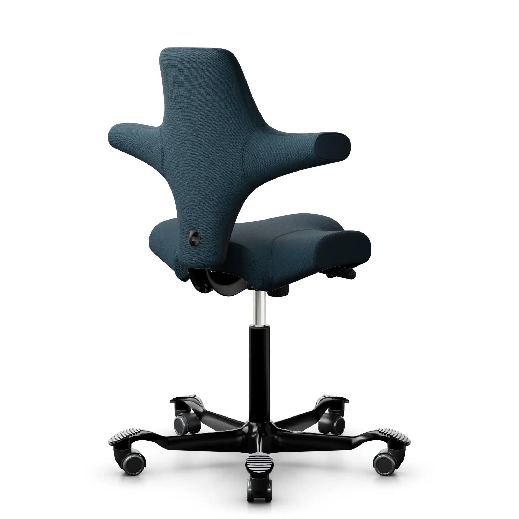 HAG Capisco 8106 ergonomischer Bürostuhl mit Sattelsitz Bezug Select ozean blau Gestell schwarz - Produktbild 2