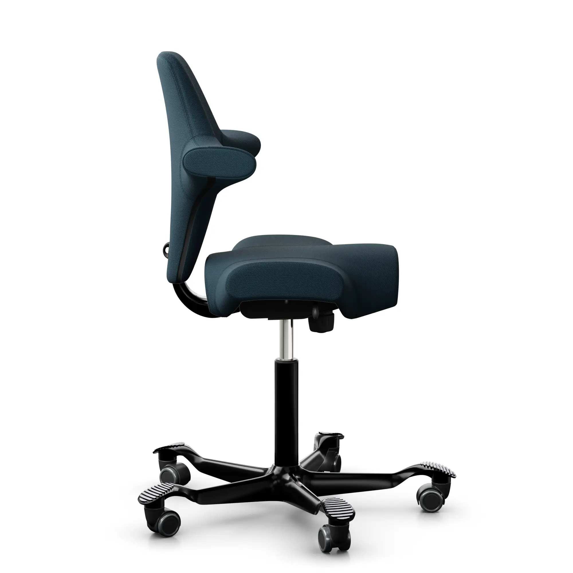 HAG Capisco 8106 ergonomischer Bürostuhl mit Sattelsitz Bezug Select ozean blau Gestell schwarz - Produktbild 3