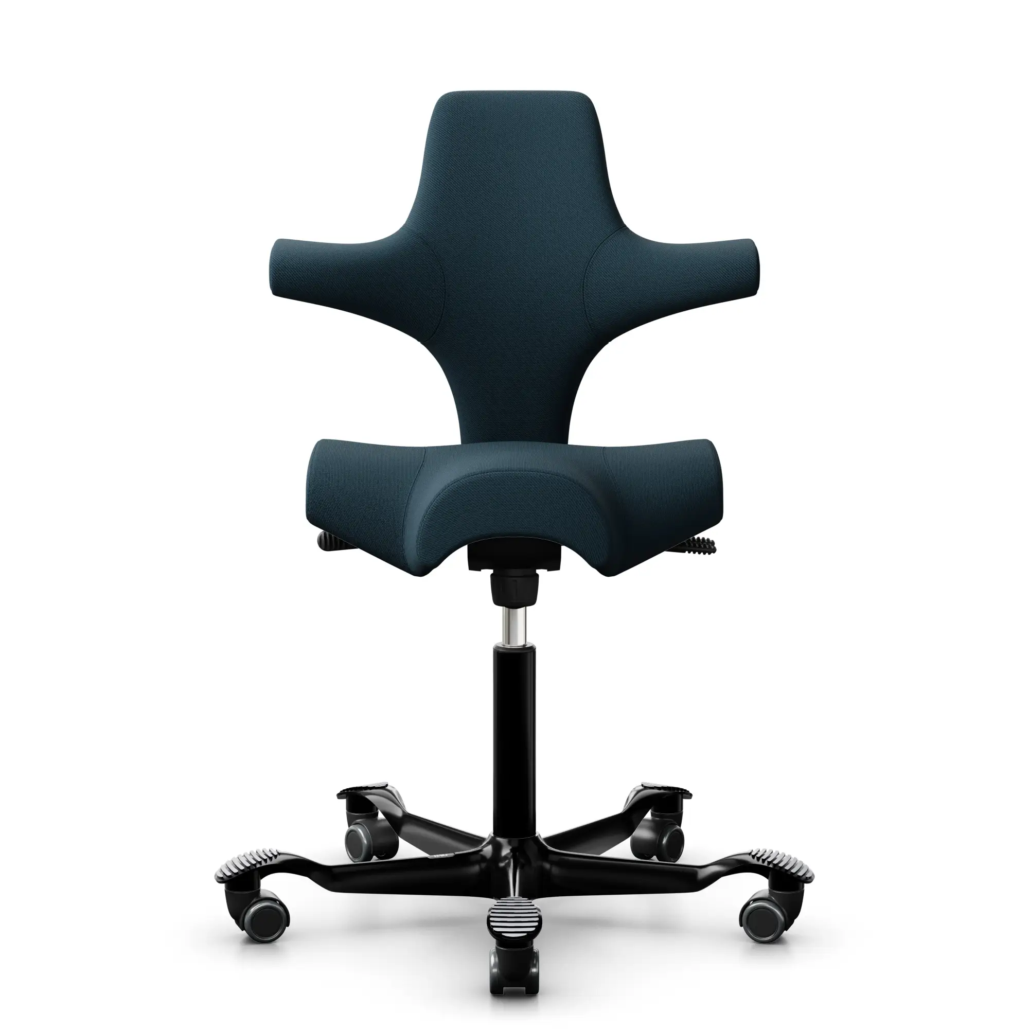 HAG Capisco 8106 ergonomischer Bürostuhl mit Sattelsitz Bezug Select ozean blau Gestell schwarz - Produktbild 1