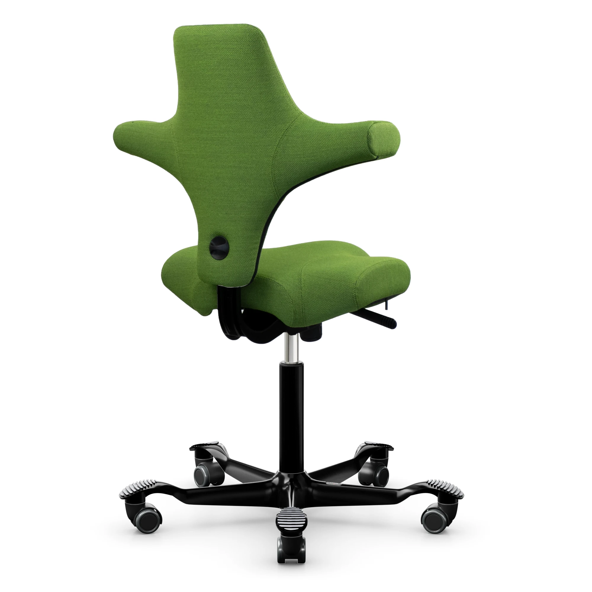 HAG Capisco 8106 ergonomischer Bürostuhl mit Sattelsitz Bezug Steelcut Trio mai grün Gestell schwarz - Produktbild 2
