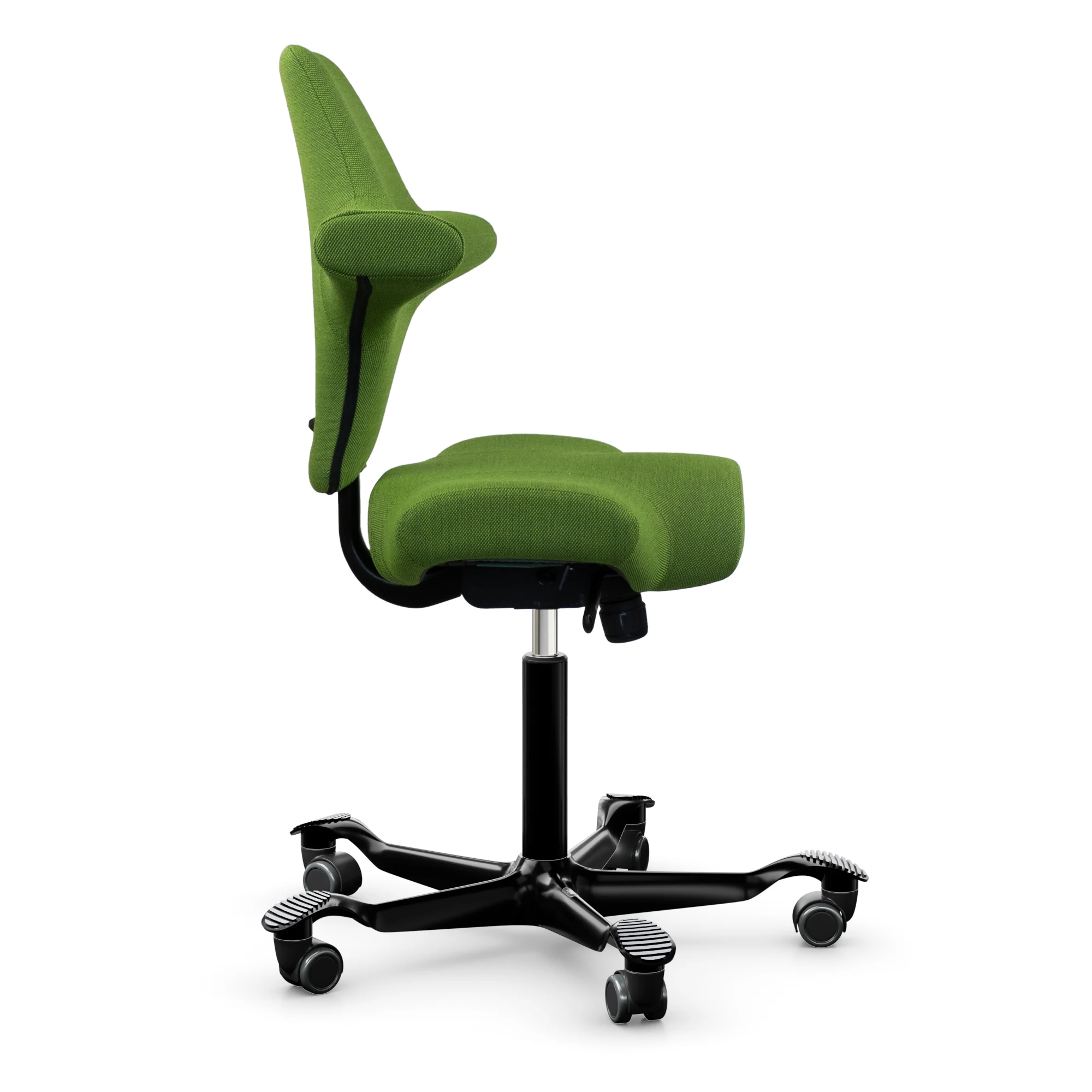 HAG Capisco 8106 ergonomischer Bürostuhl mit Sattelsitz Bezug Steelcut Trio mai grün Gestell schwarz - Produktbild 3