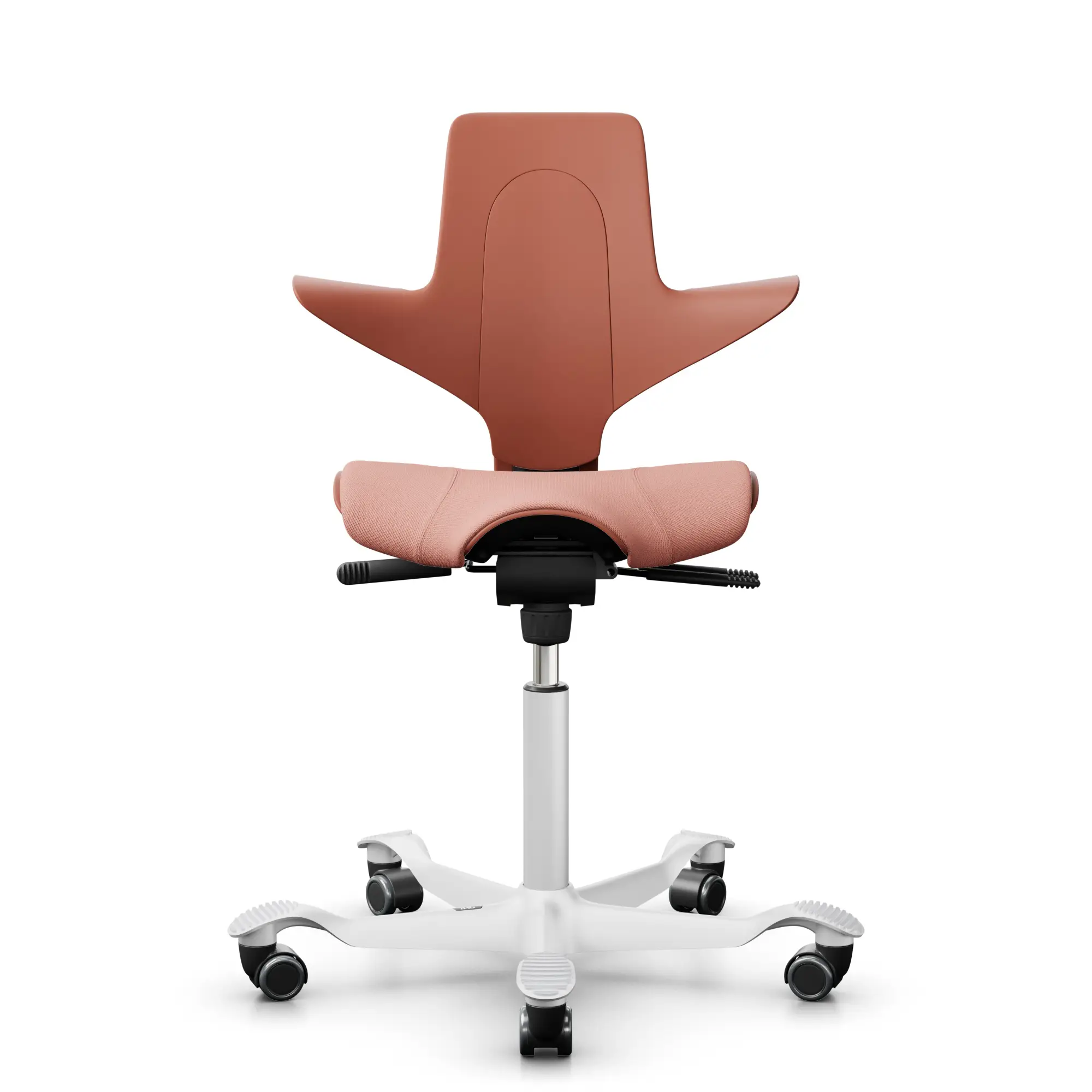 HAG Capisco Puls 8020, Farbe Rosehip, Gestell weiß - Produktbild 1