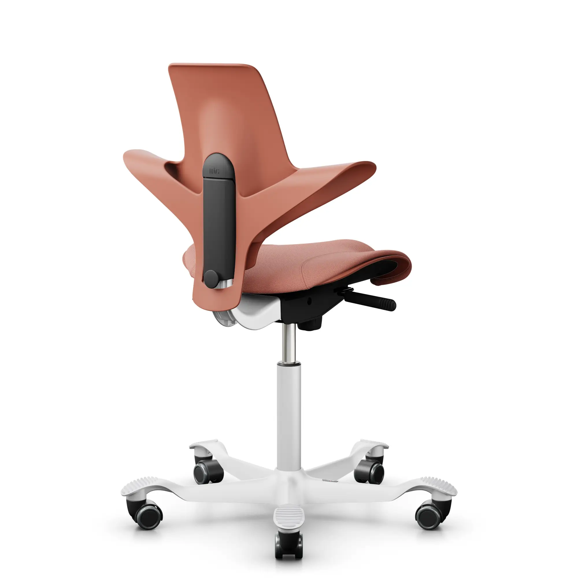 HAG Capisco Puls 8020, Farbe Rosehip, Gestell weiß - Produktbild 2