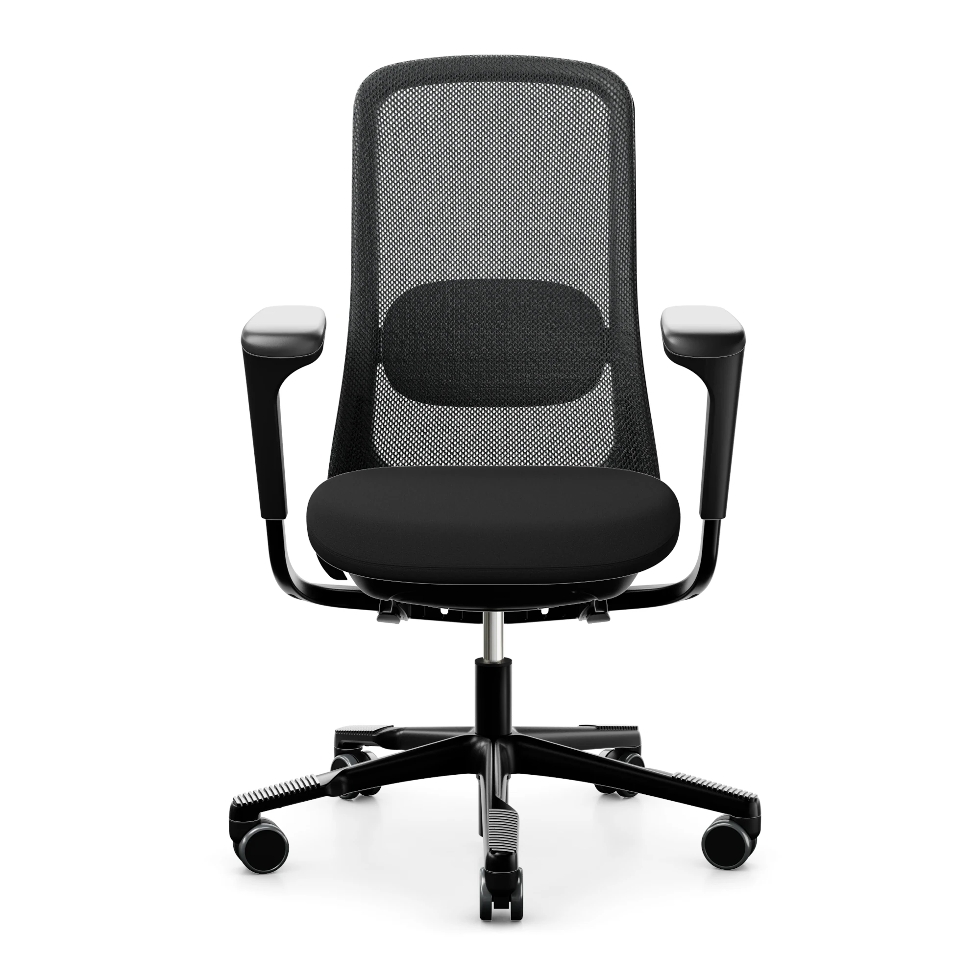 HAG SoFi Mesh ergonomischer Bürostuhl schwarz mit SlideBack Armlehnen - Produktbild 1
