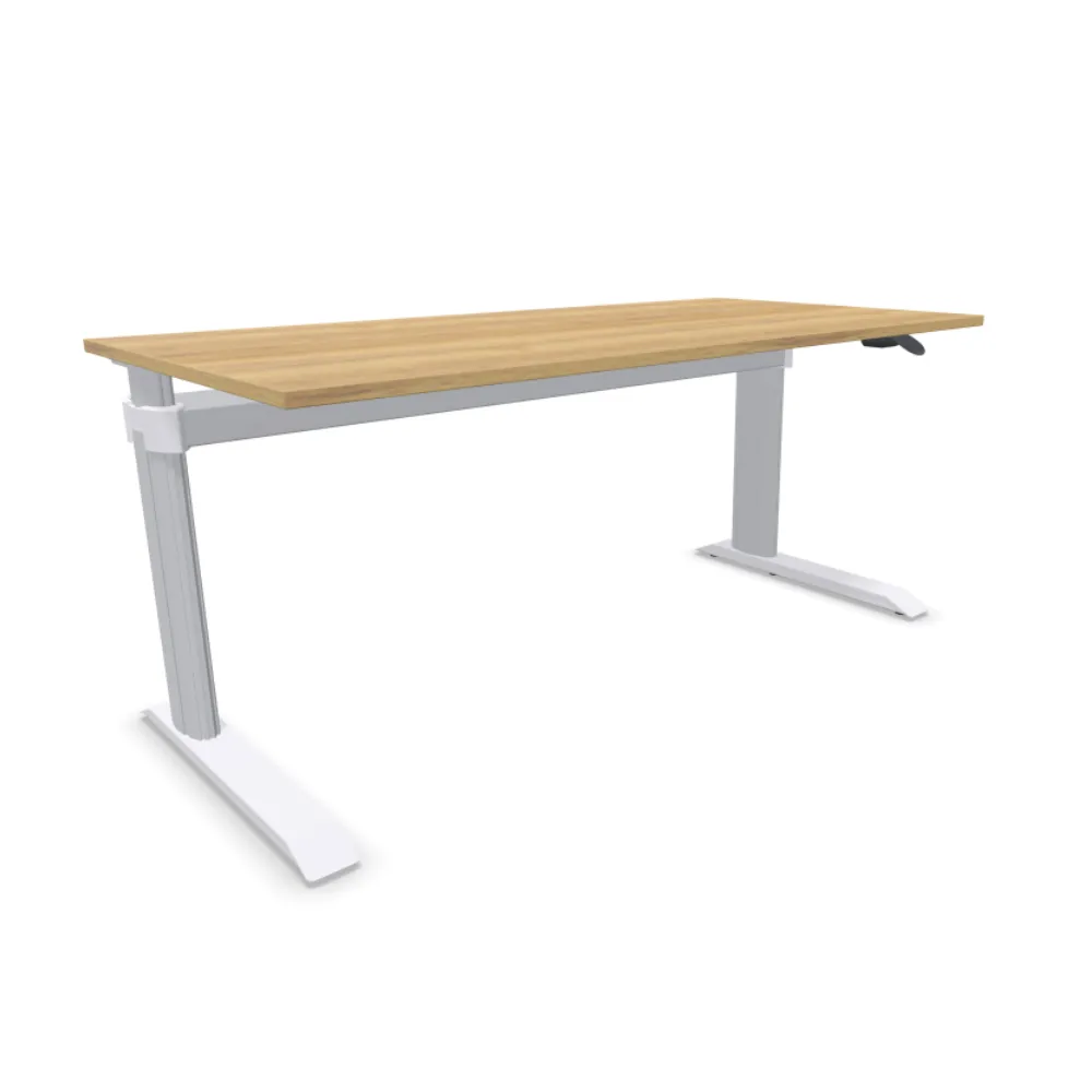Leuwico Go²Basic, höhenverstellbarer Steh-Sitz-Schreibtisch - Produktbild 2
