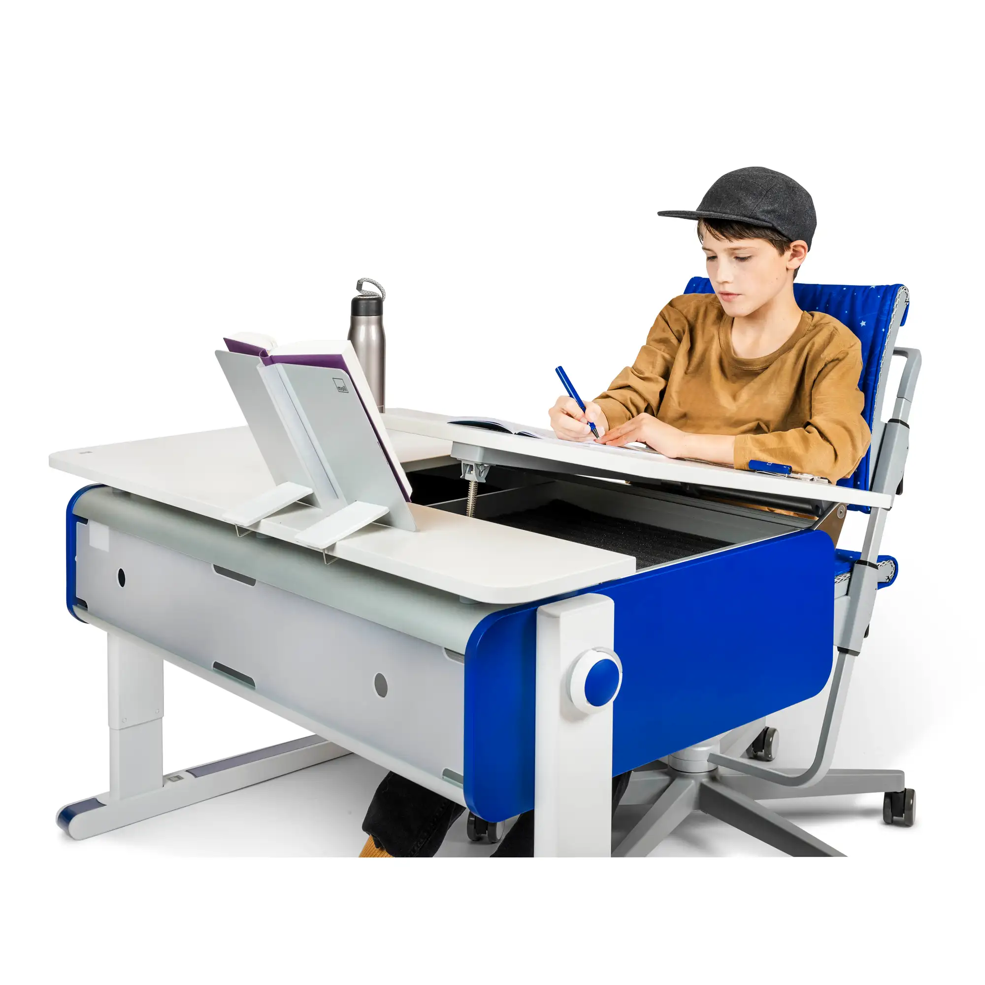 moll Champion Left Up Kinderschreibtisch | höhenverstellbarer Schreibtisch von 53cm – 82cm - Produktbild 3