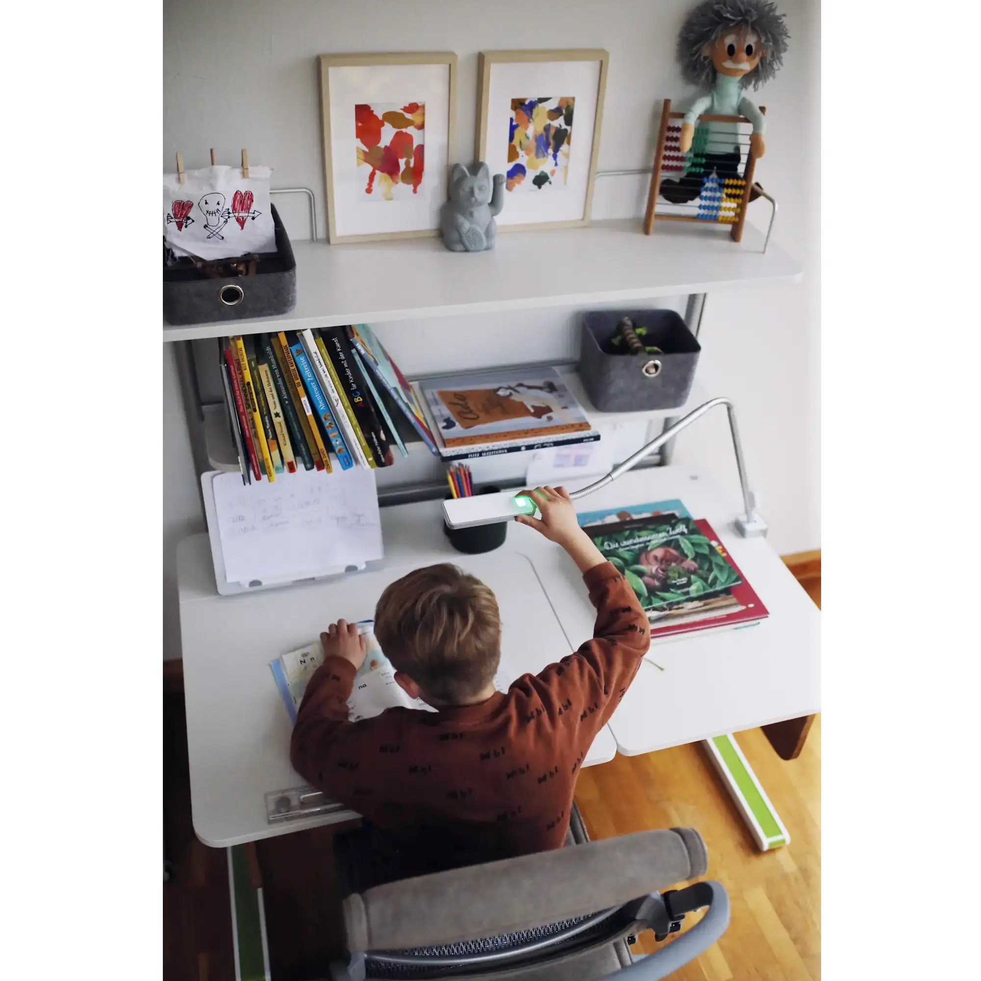 moll Champion Left Up Kinderschreibtisch | höhenverstellbarer Schreibtisch von 53cm – 82cm - Produktbild 6