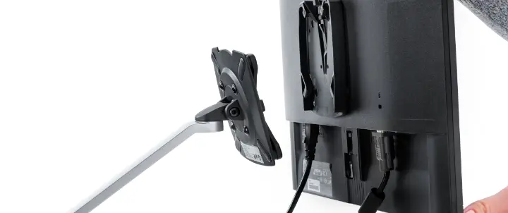 Novus Clu Monitorhalterung mit QuickRelease für den einfachen Monitorwechsel