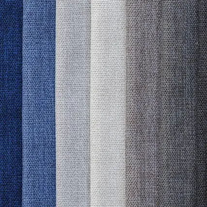 Stoffbezüge und Farben als Beispiel für scheuerfeste Materialien
